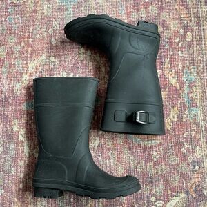 Kamik Black Rubber Kids Raindrops 3 Rajn Boots